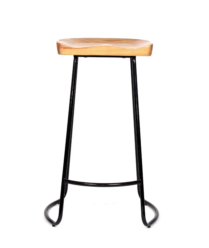 BYR-BA-16 - BANCO ATENAS BAJO DE 61 CMS, CON ASIENTO DE MADERA DE PINO