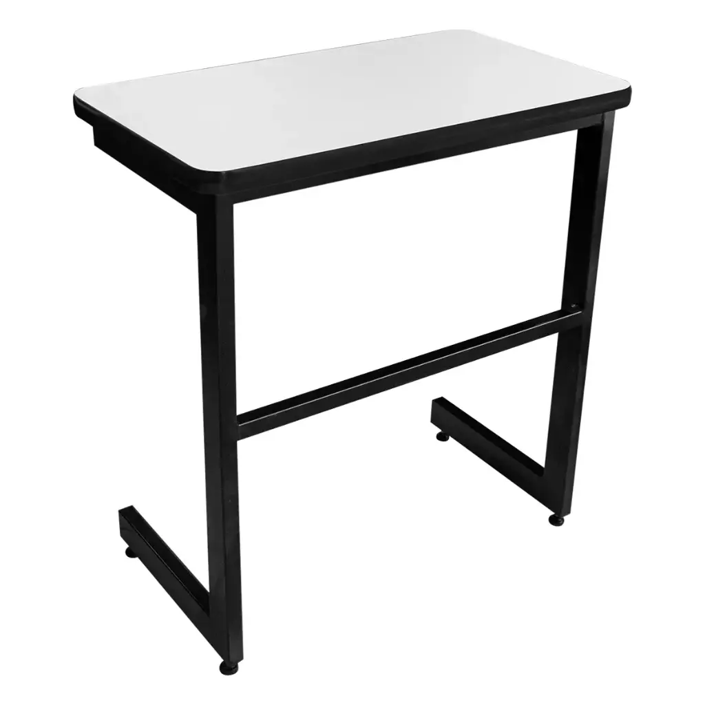 OSM-64 - MESA CON PATAS EN -C- INDIVIDUAL 60X60X75 CUBIERTA MELAMINA