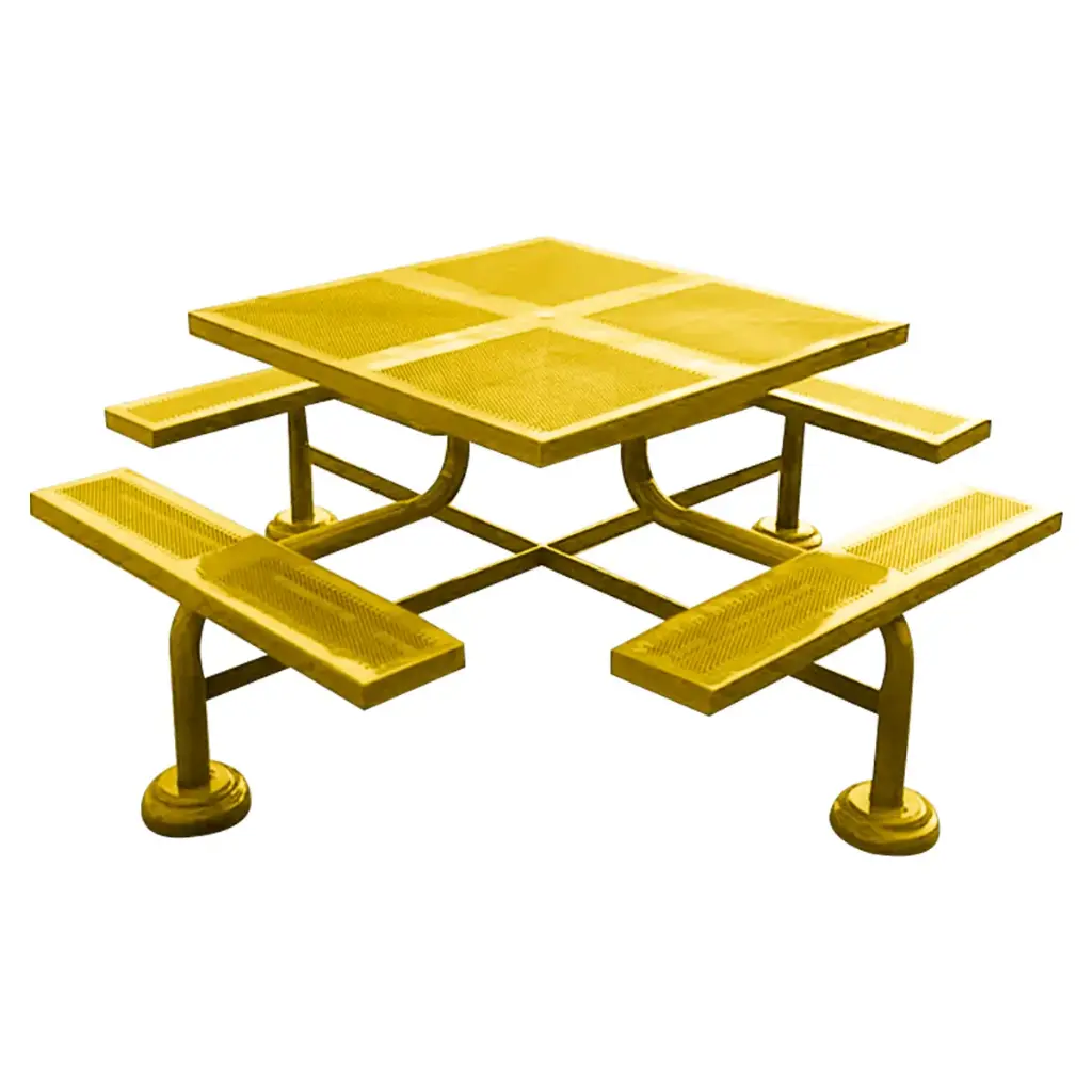 OSN-190 - MESA PICNIC CUADRADA LAMINA PERFORADA
