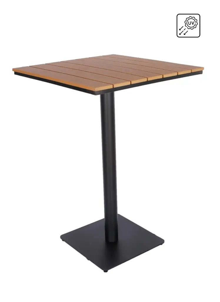 Mesa RIO BAR 70x70 Natural/Negro