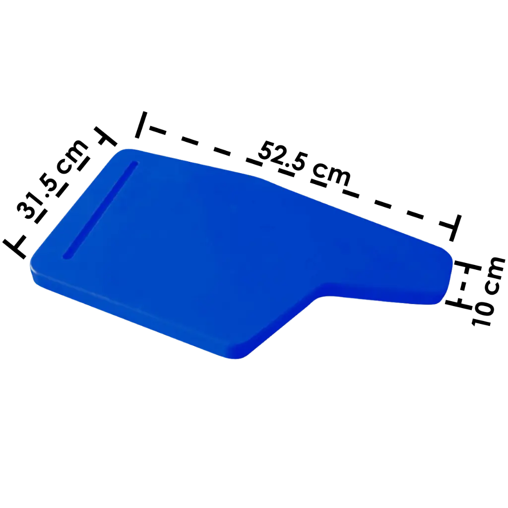 OSP-25 - PALETA RAQUETA EN POLIPROPILENO EN L 31.5X52.5X10