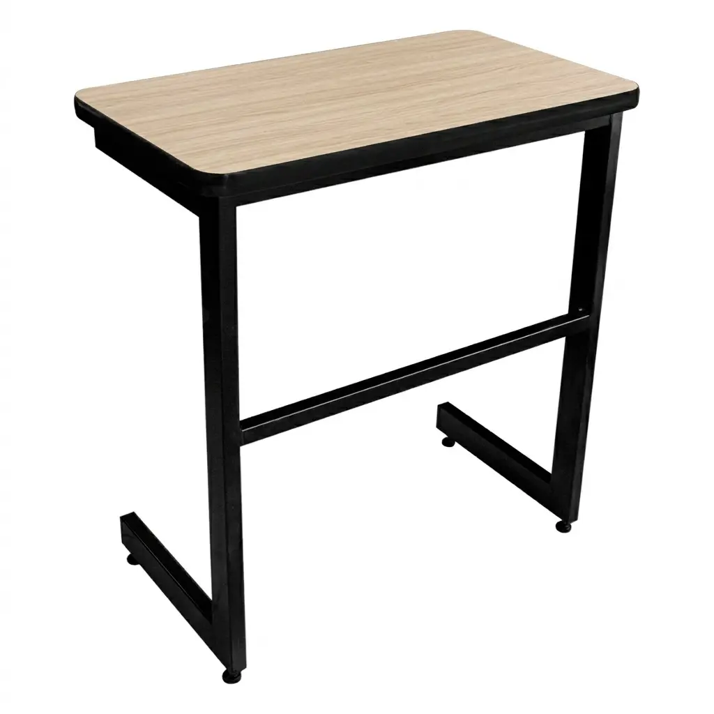 OSM-64 - MESA CON PATAS EN -C- INDIVIDUAL 60X40X75 CUBIERTA MELAMINA