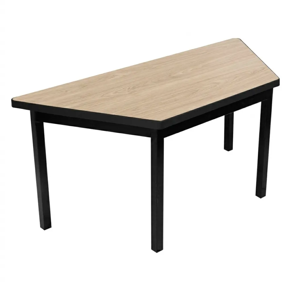 OSM-60 - MESA TRAPEZOIDAL BAJA 120X60X40X66 CUBIERTA EN MELAMINA