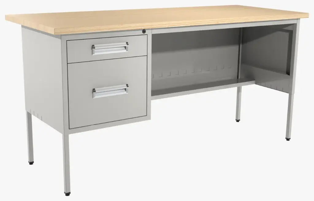 OSE-145B - ESCRITORIO METÁLICO CUBIERTA MELAMINA 140X75 ANCHO