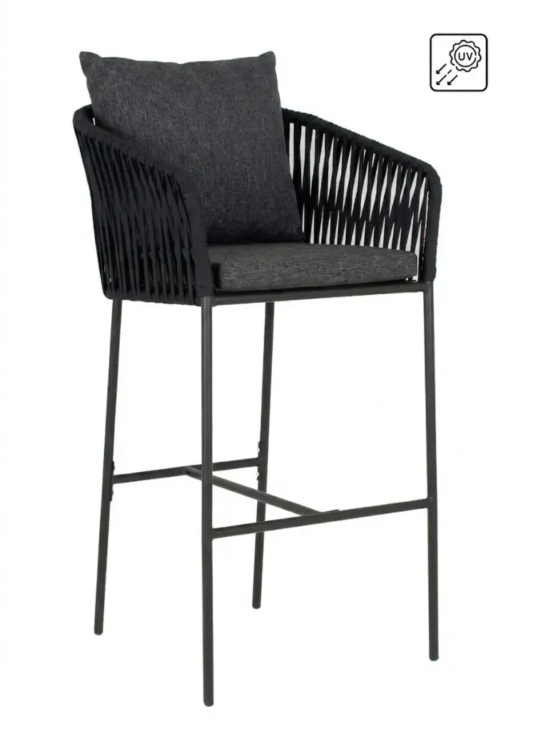 Banco CANCUN BAR CON COJIN 75CM Taupe