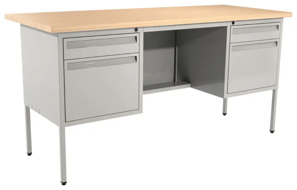 OSE-145E - ESCRITORIO METÁLICO CUBIERTA MELAMINA 180X80 ANCHO