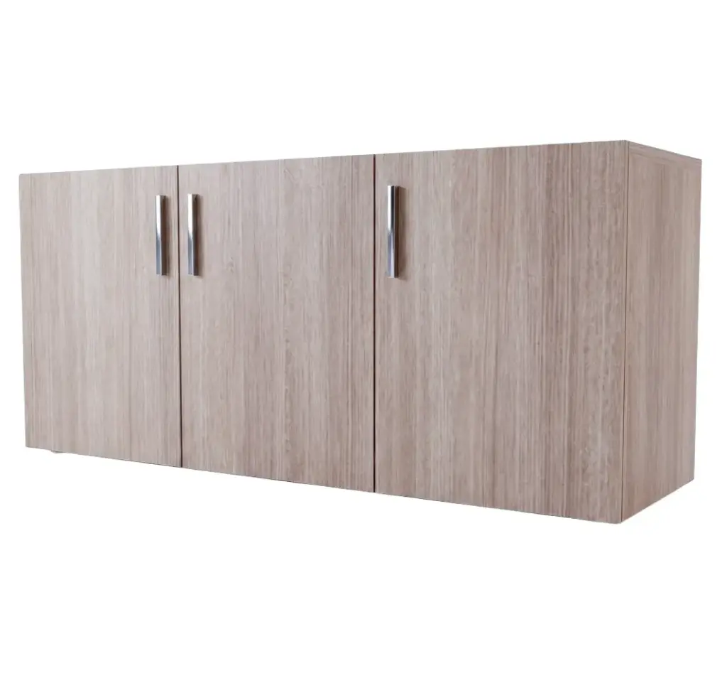 EST - 7043 - CREDENZA 3 PUERTAS EN MELAMINA CON JALADERAS
