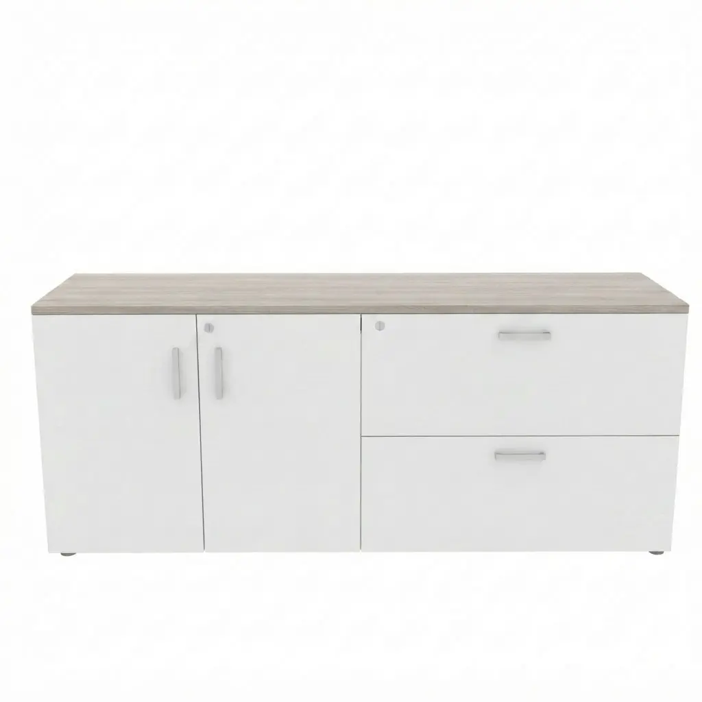 EST - 7045 - CREDENZA CON DOS PUERTAS Y DOS CAJONES