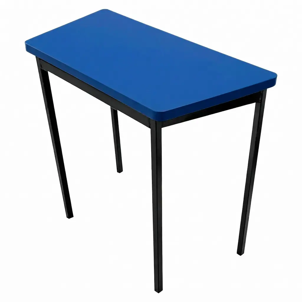 OSM-60 - MESA TRAPEZOIDAL 80X60X40 CUBIERTA MELAMINA