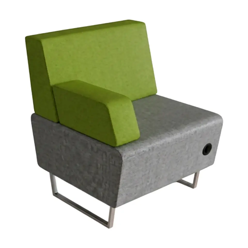 ITA - 913 - SILLON RECTO CON RESPALDO Y DESCANSABRAZOS IZQUIERDO