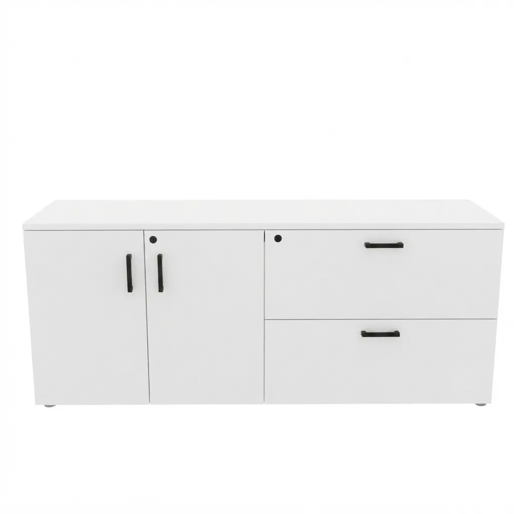 EST-7045 - CREDENZA CON DOS PUERTAS Y DOS CAJONES