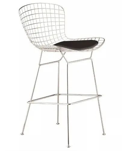 [BYR-BA-17] BANCO 61 CM BERTOIA NEGRO