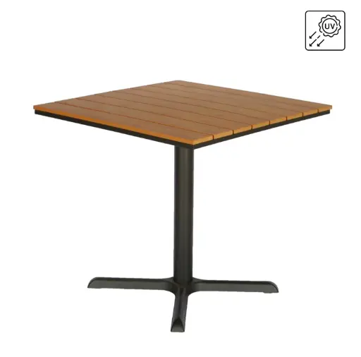 [BYR-EX-10(Natural)-75-80-80-Ne] MESA RIO COMEDOR 80X80