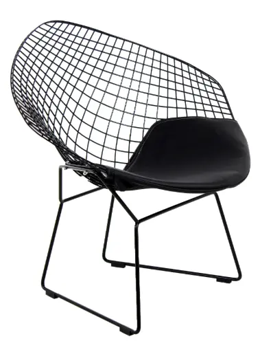 [BYR-SI-20] SILLA BERTOIA NEGRA