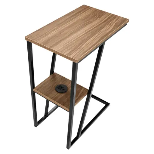 OSC-202 - MESA AUXILIAR CON CONTACTO Y ENTREPAÑO