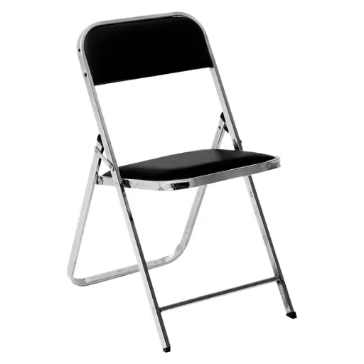 OSG-156 - SILLA PLEGABLE BANQUISA ANCHA CROMADA