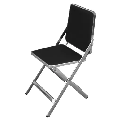 OSG-158 - SILLA PLEGABLE ALEGRISSA CROMADA Y TAPIZADA