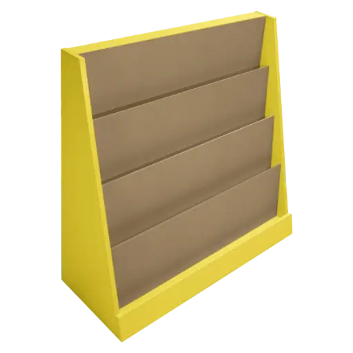 OSK-94 - REVISTERO CHICO 4 ESPACIOS EN MELAMINA 16 Y MDF 82X50X82