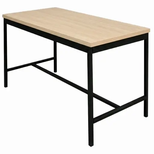 OSM-53 - MESA MAESTRO CON REFUERZO EN H DE 120X60X75 CUBIERTA EN MELAMINA