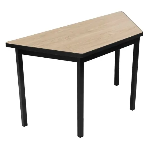 OSM-59 - MESA TRAPEZOIDAL ALTA 120X60X40X75 CUBIERTA EN MELAMINA