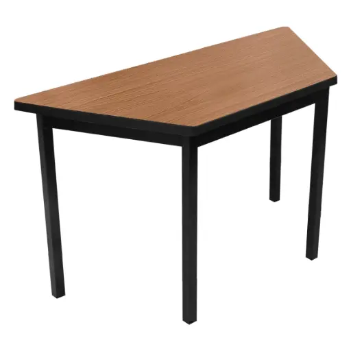 OSM-59 - MESA TRAPEZOIDAL ALTA 120X60X40X75 CUBIERTA EN MELAMINA