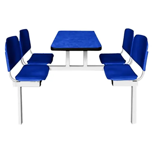 OSN-173 - MESA PICNIC RECTANGULAR 4 PLAZAS MELAMINA CON ASIENTO Y RESPALDO EN POLIPROPILENO