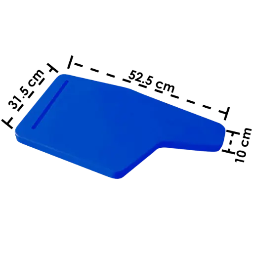 OSP-25 - PALETA RAQUETA EN POLIPROPILENO EN L 31.5X52.5X10