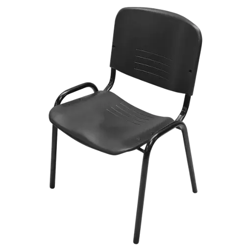 [OSS-41(Negro)-] OSS-41 - SILLA BACHILLER SIN BRAZOS DE TUBO REDONDO