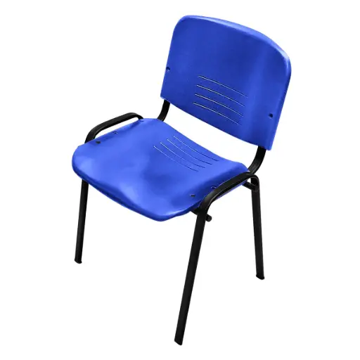 [OSS-42(Negro)-] OSS-42 - SILLA BACHILLER SIN BRAZOS DE TUBO OVALADO
