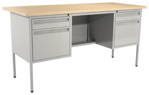 OSE-145E - ESCRITORIO METÁLICO CUBIERTA MELAMINA 180X80 ANCHO