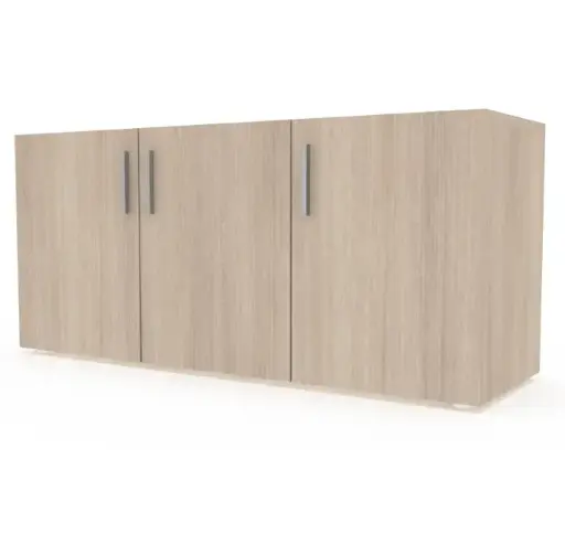 EST - 7043 - CREDENZA 3 PUERTAS EN MELAMINA CON JALADERAS