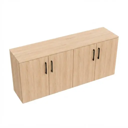 EST - 7044 - CREDENZA CLICK CON 4 PUERTAS Y ENTREPAÑO MEDIO