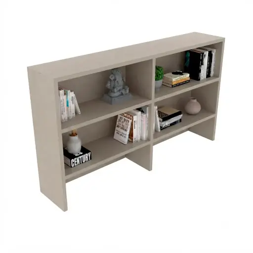 EST - 7014 - LIBRERO PARA CREDENZA EJECUTIVA CON ENTREPAÑOS
